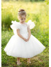 Ivory Stylish Flower Girl Dress Girls Communion Dress